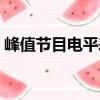 峰值節目電平表（關于峰值節目電平表簡介）