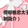 授鄭惟忠太子賓客制（關于授鄭惟忠太子賓客制簡介）