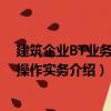 建筑企業BT業務法律操作實務（關于建筑企業BT業務法律操作實務介紹）