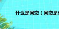 什么是網戀(網戀是什么意思)