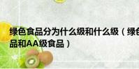 綠色食品分為什么級和什么級(綠色食品的等級分為A級食品和AA級食品)