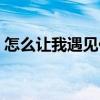 怎么讓我遇見你（關于怎么讓我遇見你介紹）
