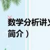 數學分析講義 下冊（關于數學分析講義 下冊簡介）