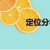 定位分析（關于定位分析介紹）