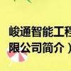 峻通智能工程有限公司（關于峻通智能工程有限公司簡介）