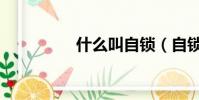 什么叫自鎖(自鎖簡述)