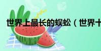 世界上最長的蜈蚣(世界十大最大的蜈蚣)