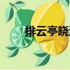 排云亭曉游（關于排云亭曉游簡介）