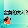 金黃的大斗笠課文概括（金黃的大斗笠大概內容）