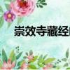 崇效寺藏經閣（關于崇效寺藏經閣簡介）