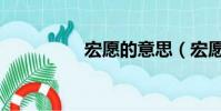 宏愿的意思(宏愿解釋)