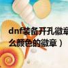 dnf裝備開孔徽章是什么顏色（DNF裝備打孔各部位鑲嵌什么顏色的徽章）