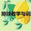 排球教學與訓練（關于排球教學與訓練簡介）