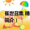 崔世召集 精裝單冊（關于崔世召集 精裝單冊簡介）