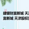 建銀財富新城 天津股權投資基金管理有限公司（關于建銀財富新城 天津股權投資基金管理有限公司介紹）