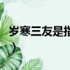 歲寒三友是指哪三個人（歲寒三友是指哪三個）
