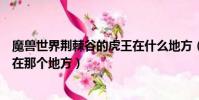 魔獸世界荊棘谷的虎王在什么地方(魔獸世界荊棘谷的虎王在那個地方)