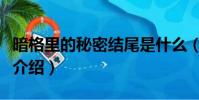 暗格里的秘密結尾是什么(暗格里的秘密結尾介紹)