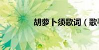 胡蘿卜須歌詞(歌手簡介)