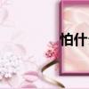 怕什么（關于怕什么介紹）