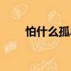 怕什么孤單（關于怕什么孤單介紹）