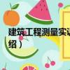 建筑工程測量實訓指導書（關于建筑工程測量實訓指導書介紹）
