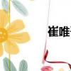 崔唯吾（關于崔唯吾簡介）