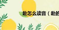 赴怎么讀音(赴的組詞)