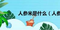 人參米是什么(人參米簡介)
