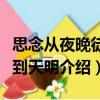思念從夜晚徒步到天明（關于思念從夜晚徒步到天明介紹）