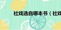 社戲選自哪本書(社戲選自吶喊)
