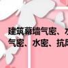 建筑幕墻氣密、水密、抗風壓性能檢測方法（關于建筑幕墻氣密、水密、抗風壓性能檢測方法介紹）