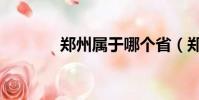 鄭州屬于哪個省(鄭州簡介)