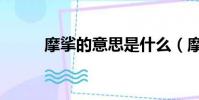 摩挲的意思是什么(摩挲的解釋)