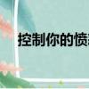 控制你的憤怒（關于控制你的憤怒簡介）