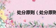 處分原則(處分原則是什么)