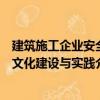 建筑施工企業安全文化建設與實踐（關于建筑施工企業安全文化建設與實踐介紹）