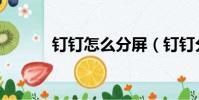 釘釘怎么分屏(釘釘分屏方法)