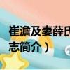 崔澹及妻薛氏合葬志（關于崔澹及妻薛氏合葬志簡介）