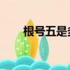 根號五是多少（根號5約等于2.236）