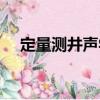 定量測井聲學（關于定量測井聲學介紹）