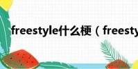 freestyle什么梗(freestyle是什么意思)