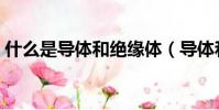什么是導體和絕緣體(導體和絕緣體的解釋)
