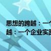 思想的跨越：一個企業實踐者的思考與感悟（關于思想的跨越：一個企業實踐者的思考與感悟介紹）