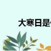 大寒日是什么意思啊（大寒日含義）