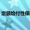定額給付性保險（關于定額給付性保險介紹）