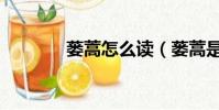 蔞蒿怎么讀(蔞蒿是什么呢)
