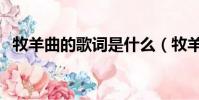 牧羊曲的歌詞是什么(牧羊曲的歌詞介紹)