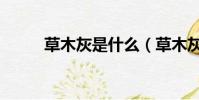草木灰是什么(草木灰專業解釋)