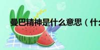 曼巴精神是什么意思(什么是曼巴精神)